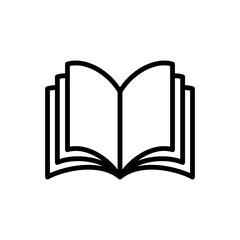 book icon vector design simple and clean