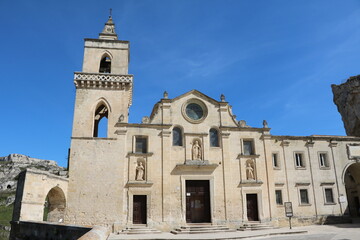Fototapeta na wymiar San Pietro Caveoso church in Matera, Italy 