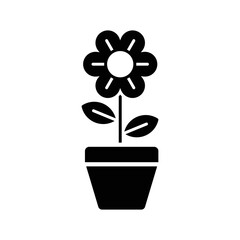 flower icon vector design simple and clean