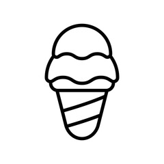 ice cream icon vector design simple and clean