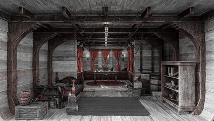 captain quarter background full view