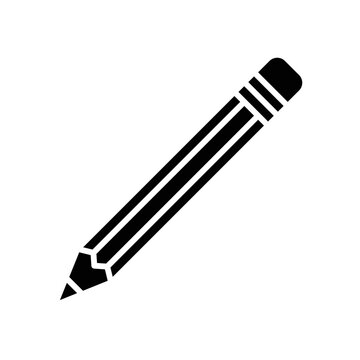 pencil icon vector design simple and clean