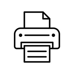 Printer icon vector design simple and clean
