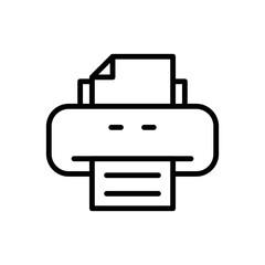 Printer icon vector design simple and clean