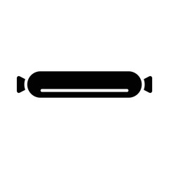 sausage icon vector design simple and clean