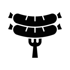 sausage icon vector design simple and clean