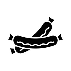 sausage icon vector design simple and clean