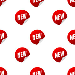 New Sale pattern. Sticker collection. Ribbon banner.  illustration.