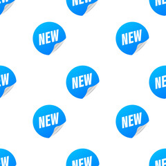 New Sale pattern. Sticker collection. Ribbon banner.  illustration.