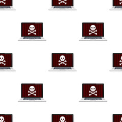 Cyber security concept pattern. Cyber security concept. Virus protection.  stock illustration.