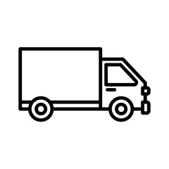 truck icon vector design simple and clean