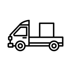 truck icon vector design simple and clean