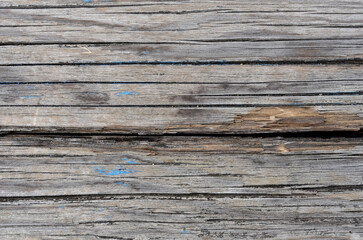 High quality brown wood plank wall texture background. Front view with copy space.