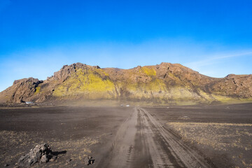 Cityscape of Landmannalaugar (Iceland)