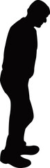 a man body silhouette vector
