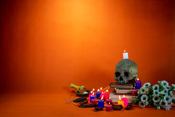 Composition for religious spiritual moment or Day of the Dead.
with space to insert text