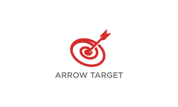 Bullseye target icon symbol. Arrow dart targeting market logo sign. on target logo Vector illustration image. Isolated on white background.