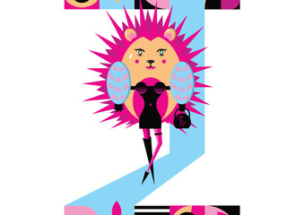 Hedgehog girl, female character, feminism, person