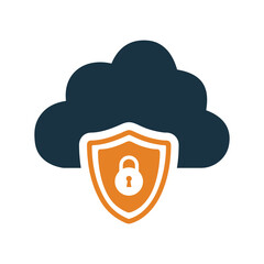 Cloud, protection, privacy, safety, security icon. Editable vector graphics.