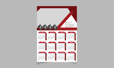 Wall Calendar Template 2023