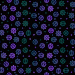 Winter seamless snowflakes and stripes pattern for wrapping paper and clothes print and kids and Christmas gifts