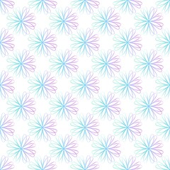 Floral seamless flower and leaves pattern for wrapping paper and clothes print and fabrics and linens and kids