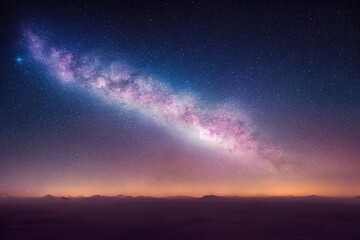 Fototapeta na wymiar Digital Milky Way Stock Image