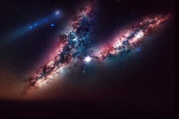 Digital Milky Way Stock Image