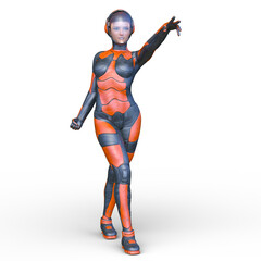 Fototapeta premium サイバーウーマン