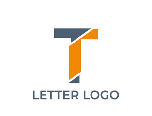 letter t logo design. typography alphabet logotype. isolated vector image - obrazy, fototapety, plakaty