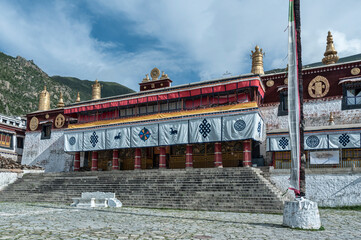 Drepung is the largest of all Tibetan monasteries and is located on the Gambo Utse mountain, at the...