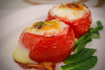 Tomato full of eggs loon king delicious 