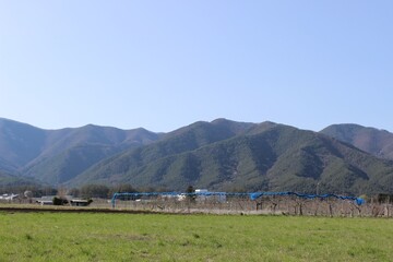 Countryside rural Japanese mountain town