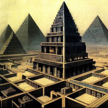 Pyramid In Metropolis Movie Style