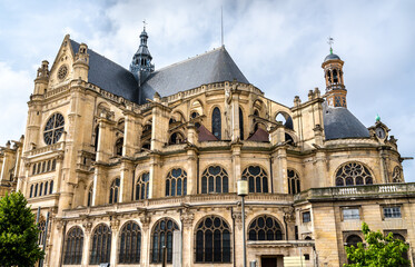 Fototapeta na wymiar Saint Eustache Church at Les Halles - Paris, France
