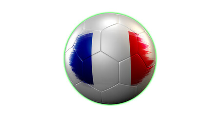 Fototapeta premium France flag and football 