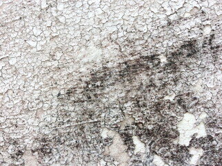 Closeup of peeling painted wall 