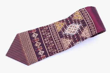 Necktie on White Background