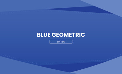 blue geometric elegant template