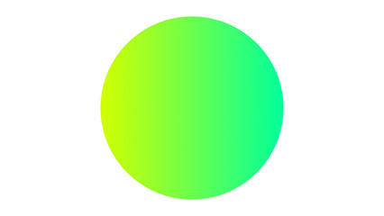 Green gradient circle. Icon, background, wallpaper
