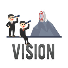 business vision design character on white background