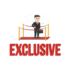Fototapeta premium business exclusive design character on white background