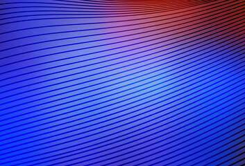 Light Blue, Red vector backdrop with bent lines.