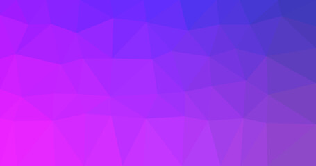 Low poly crystal background. pink and blue Polygon design pattern. Low poly illustration, low polygon background.
