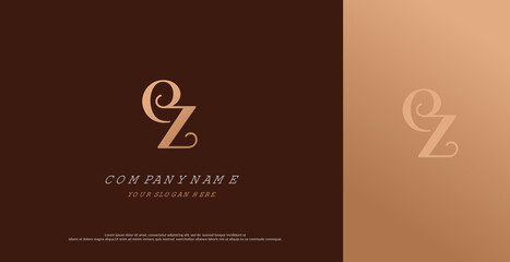 Initial EZ Logo Design Vector 