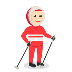 polar explorer design character on white background