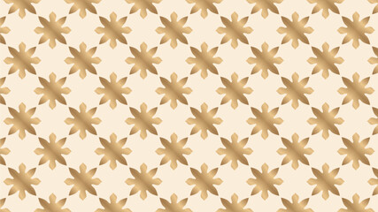 traditional flower background in gold