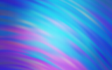 Obraz premium Light Pink, Blue vector background with curved lines.