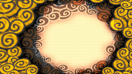 background with frame and ornament