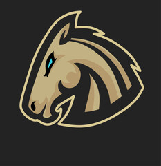 horse or equestrian sport vector logo design